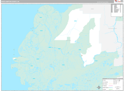 Wade Hampton Borough (County), AK Digital Map Premium Style